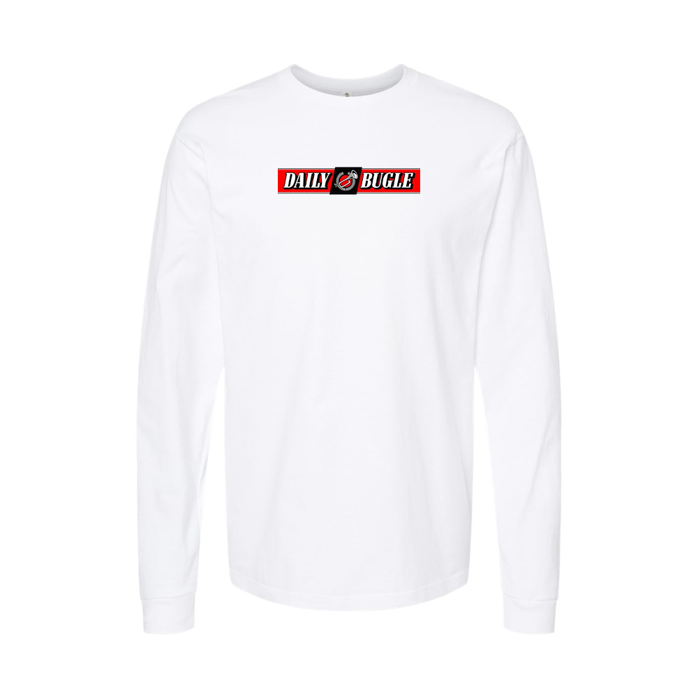 Youth Daily Bugle Logo Cotton Long Sleeve T-Shirt