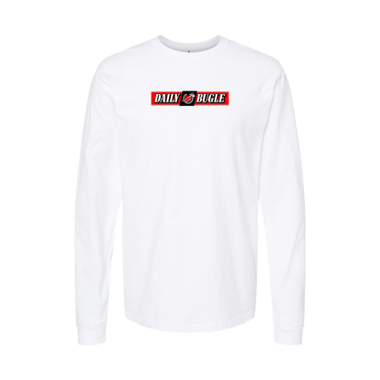 Youth Daily Bugle Logo Cotton Long Sleeve T-Shirt