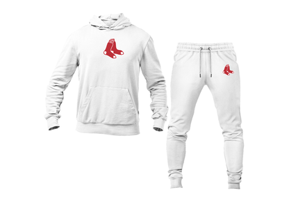 Men's Boston Red Sox Logo Hoodie Joggers Set