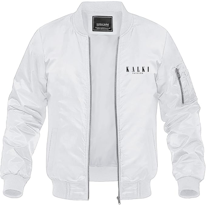 Men's Kalki Fashion Logo Lightweight Bomber Jacket Windbreaker Softshell Varsity Jacket Coat