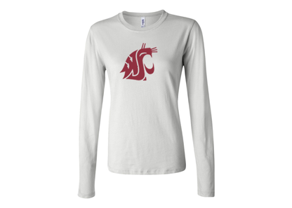 BELLA CANVAS Women’s Washington State Cougars Jersey Long Sleeve Tee