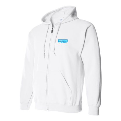 Men's Unbound Live Logo  Zipper Hoodie