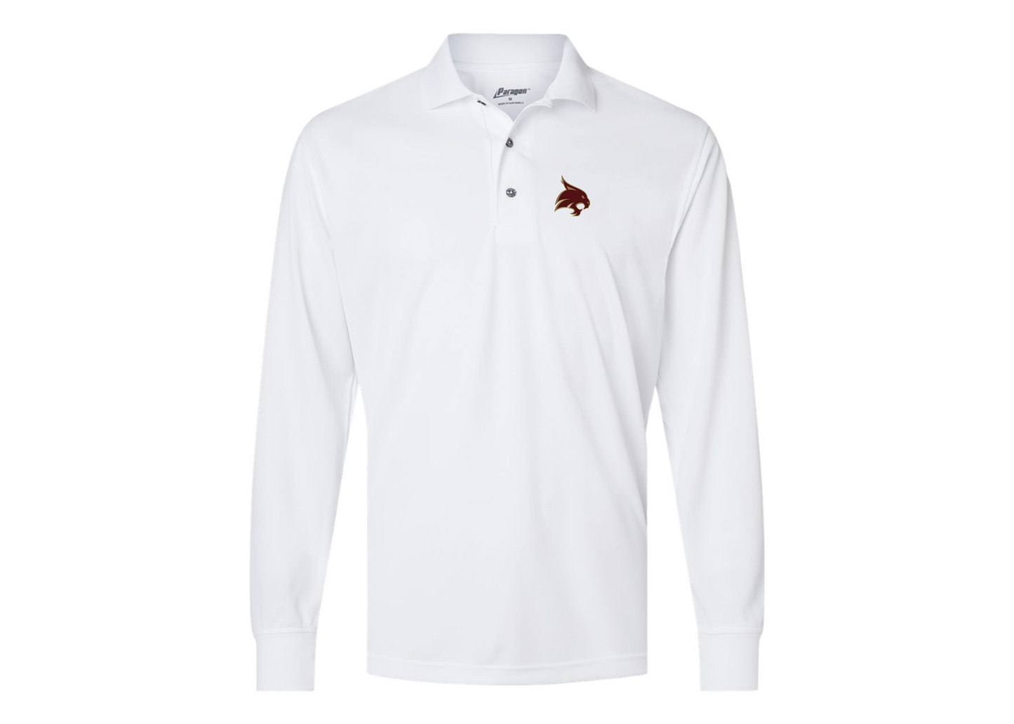 Men's Texas State Bobcats Paragon Prescott Long Sleeve Polo