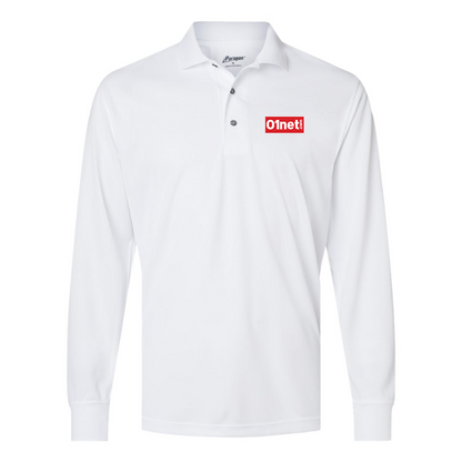 Men's 01net Logo Paragon Prescott Long Sleeve Polo