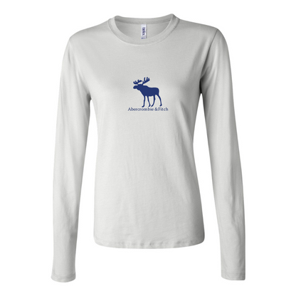 BELLA CANVAS Women’s Abercrombie & Fitch Moose Logo Jersey Long Sleeve Tee