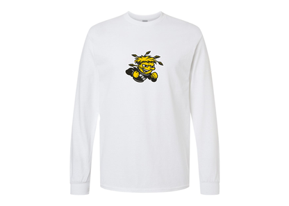 Men's Wichita State Shockers Gildan Heavy Cotton Long Sleeve T-Shirt