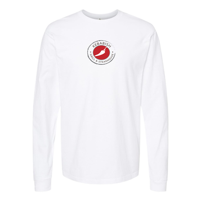 Men's Kebabish Grill & Steakhouse Logo Cotton Long Sleeve T-Shirt