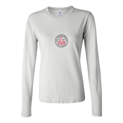 BELLA CANVAS Women’s AFC Bournemouth Soccer Logo Jersey Long Sleeve Tee