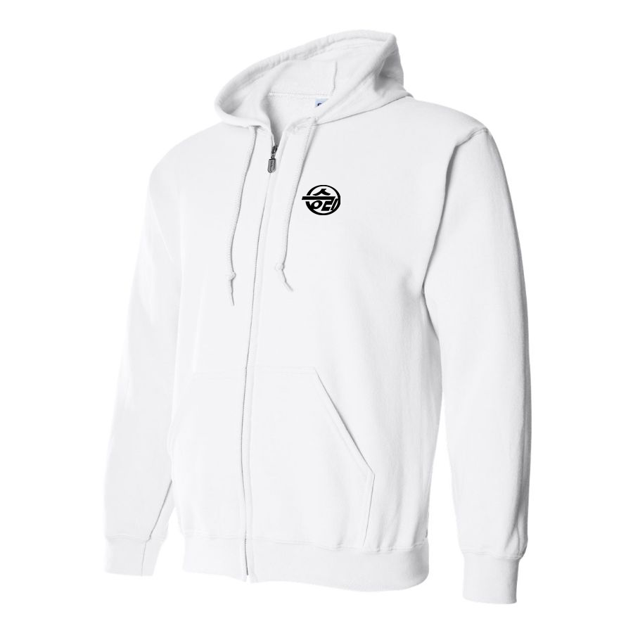 Men's Sungri Motor Plant Logo Zipper Hoodie