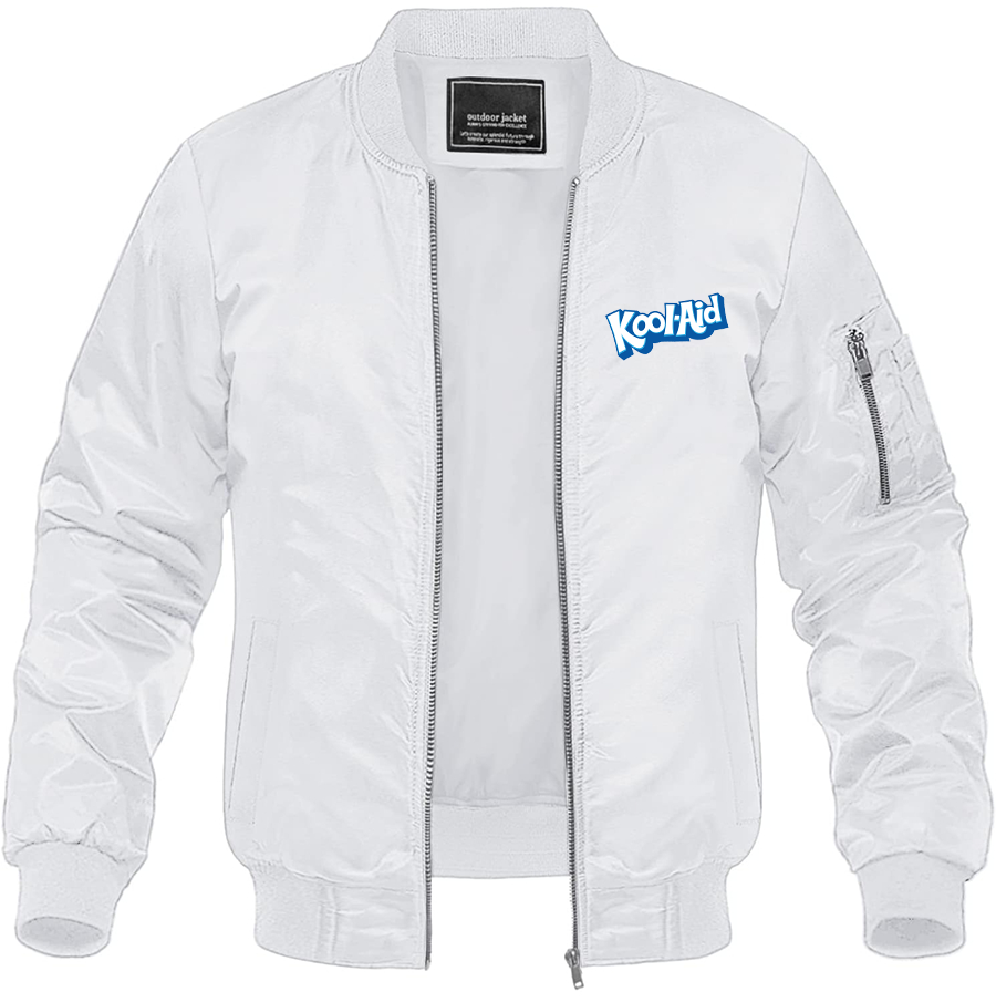 Men's kool-Aid Lightweight Bomber Jacket - White