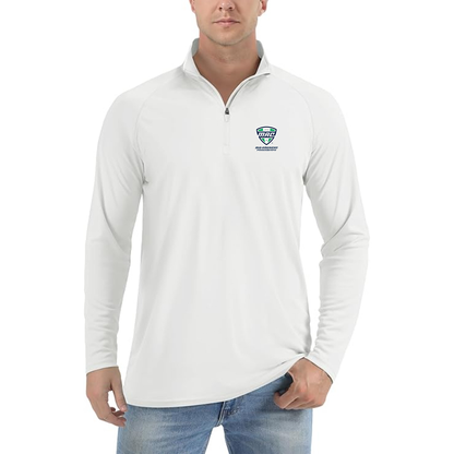 Men's Mid American Conference Logo Lightweight Quarter-Zip Athletic Shirt Long Sleeve Performance Wear