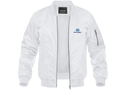 Men's The Citadel Bulldogs Lightweight Bomber Jacket Windbreaker Softshell Varsity Jacket Coat