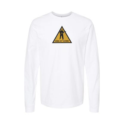 Youth Men at Work Logo Cotton Long Sleeve T-Shirt