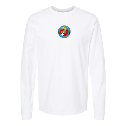 Men's Alba Regia Logo Cotton Long Sleeve T-Shirt