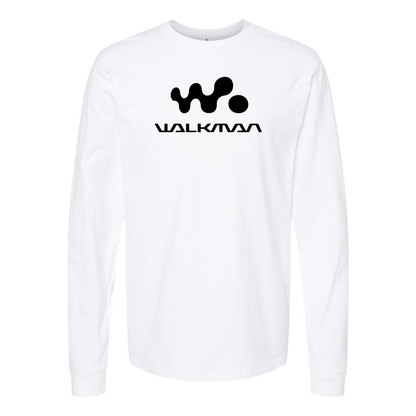 Men's Walkman Logo Cotton Long Sleeve T-Shirt
