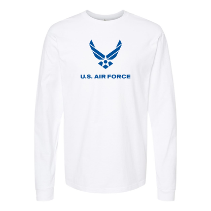 Youth US Airforce Logo Cotton Long Sleeve T-Shirt