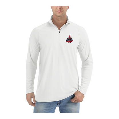 Men's Spider-Man 2025  Lightweight Quarter-Zip Athletic Shirt Long Sleeve Performance Wear