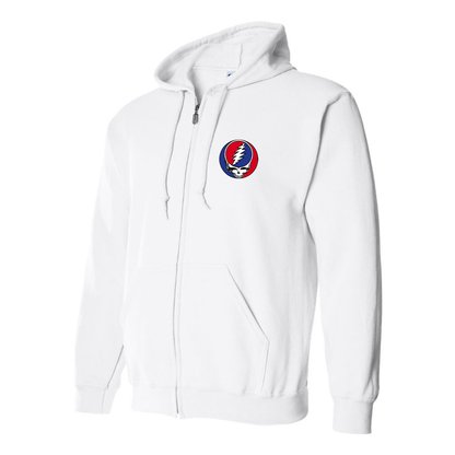 Men's Gratefu Dead Logo Zipper Hoodie