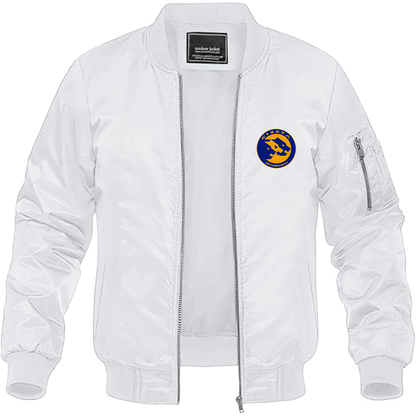 Men's Cizeta Logo Lightweight Bomber Jacket Windbreaker Softshell Varsity Jacket Coat