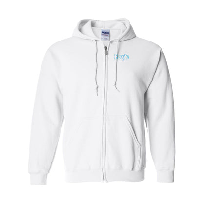 Men's People Magazine Logo Gildan  Heavy Blend Full Zip Hooded Sweatshirt