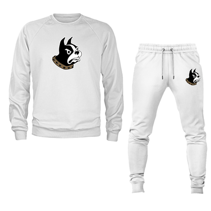Men's    Woffrd Terriers  Crewneck Sweatshirt Joggers Suit