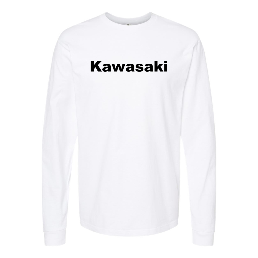 Men's Kawasaki  Logo Cotton Long Sleeve T-Shirt