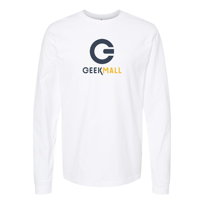 Men's Geekmall Logo  Cotton Long Sleeve T-Shirt
