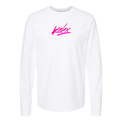 Men's  Kalax Logo  Cotton Long Sleeve T-Shirt