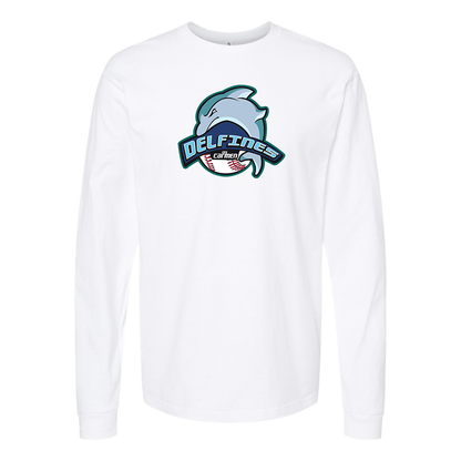 Men's Carmen Delfines Logo Cotton Long Sleeve T-Shirt