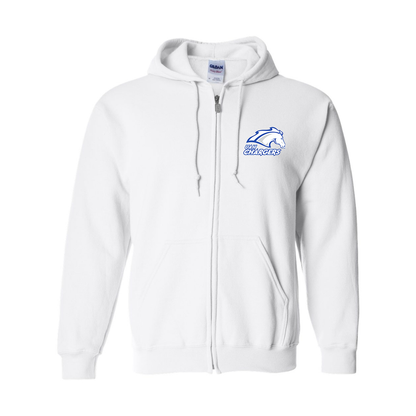 Men's Alabama Huntsville Chargers  Gildan  Heavy Blend Full Zip Hooded Sweatshirt