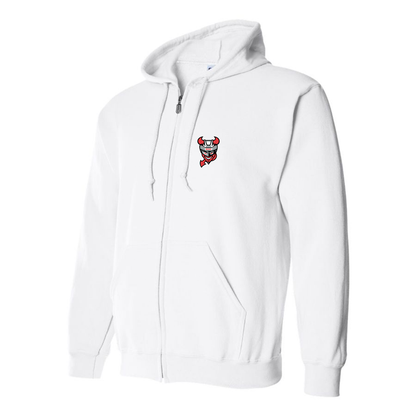 Men's Binghamton Devils Logo Zipper Hoodie