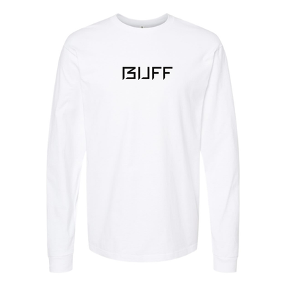 Men's Buff Logo Cotton Long Sleeve T-Shirt