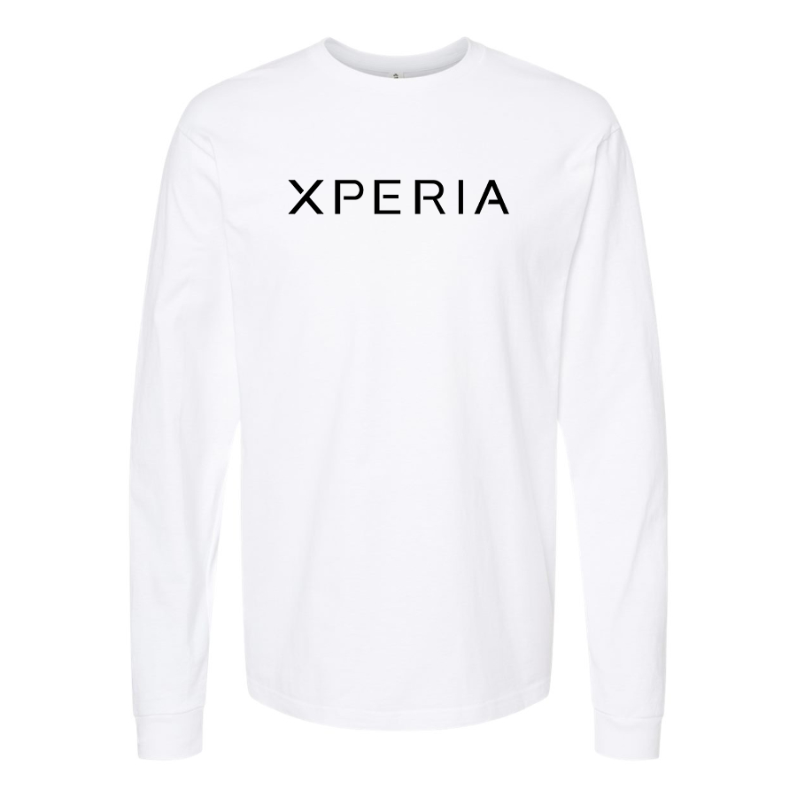 Men's  Xperia Logo Cotton Long Sleeve T-Shirt
