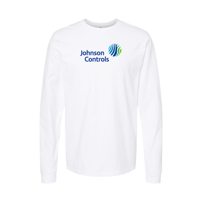 Men's Johnson-Controls Logo Long Sleeve T-Shirt