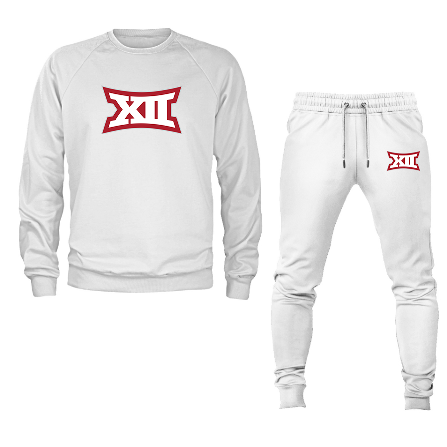Men's  Big 12 Conference Crewneck Sweatshirt Joggers Suit