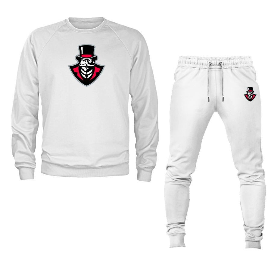 Men's  Austin Peay Governors Crewneck Sweatshirt Joggers Suit