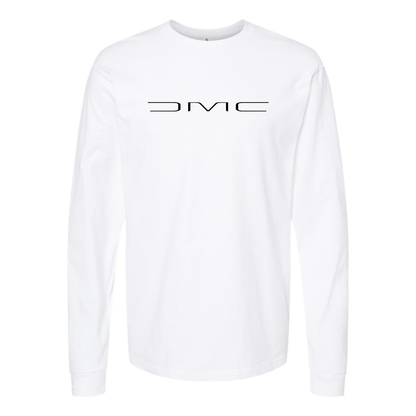 Men's DeLorean Motor Company Logo Cotton Long Sleeve T-Shirt