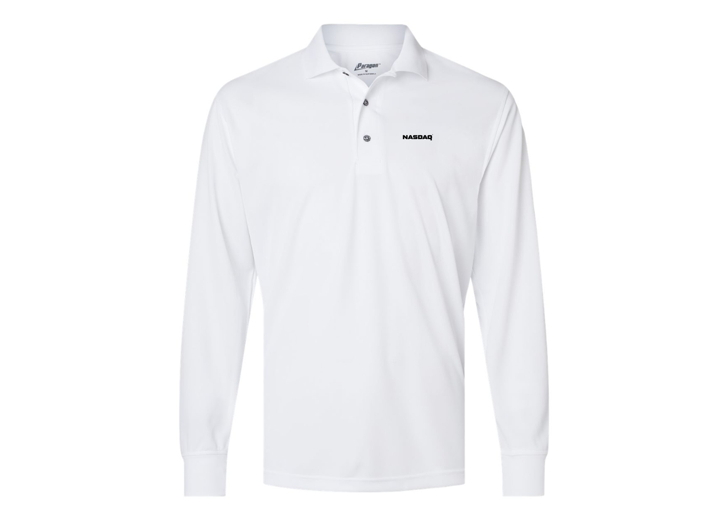 Men's Nasdaq Logo Paragon Prescott Long Sleeve Polo