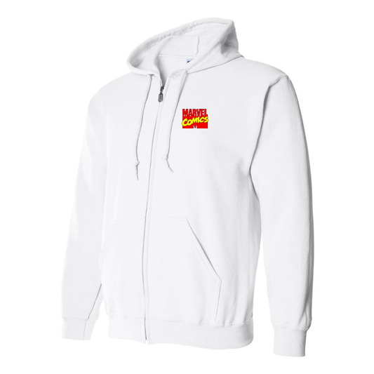 Men's Marvel Comics Logo Zipper Hoodie
