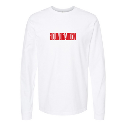 Men's Soundgarden Logo Cotton Long Sleeve T-Shirt