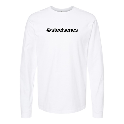 Men's Steelseries Logo Cotton Long Sleeve T-Shirt