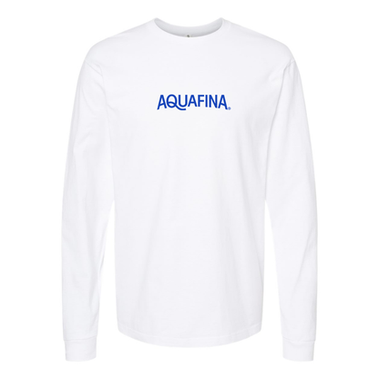 Men's Aquafina  Logo Cotton Long Sleeve T-Shirt