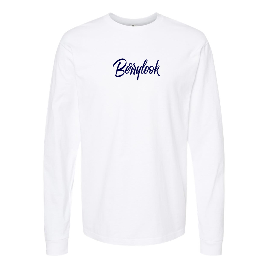 Men's Berrylook  Logo Cotton Long Sleeve T-Shirt