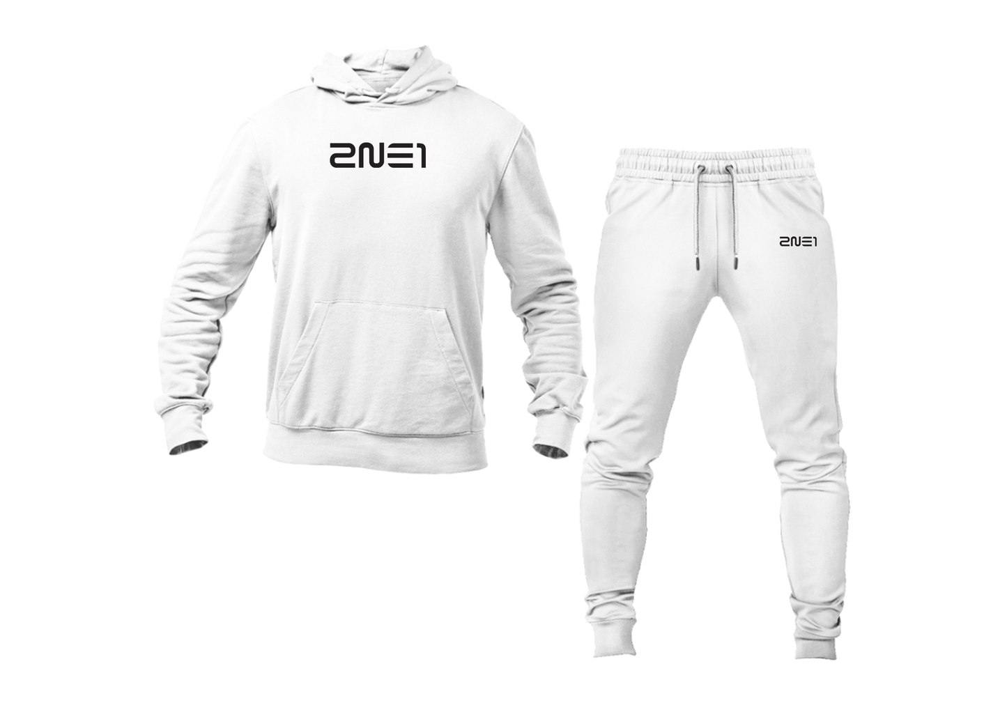 Men's 2NE1 Logo Hoodie Joggers Set