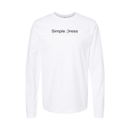 Men's Simple Dress Logo Long Sleeve T-Shirt