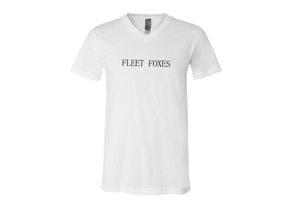 Fleet Foxes Logo BELLA  CANVAS - Jersey V-Neck T-Shirt