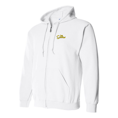 Men's Les Simpson Logo Zipper Hoodie