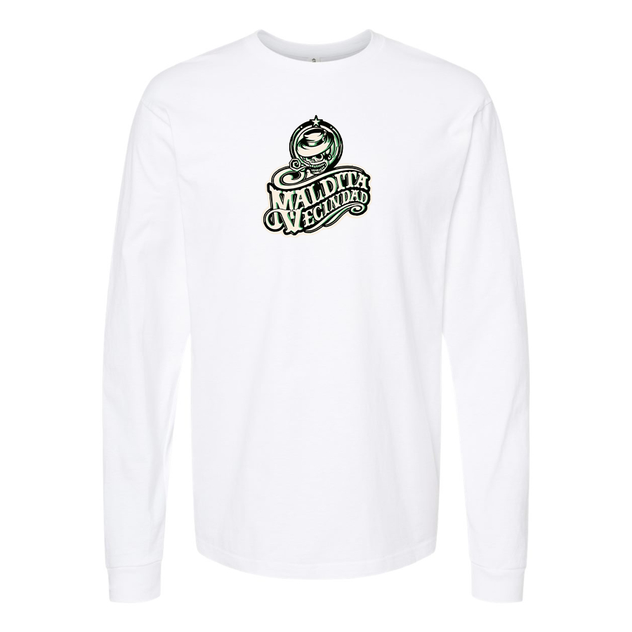 Men's  Maldita Vecindad Logo Cotton Long Sleeve T-Shirt