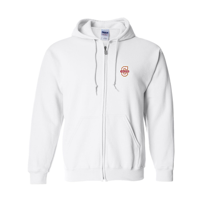 Men's Charleston Cougars  Gildan  Heavy Blend Full Zip Hooded Sweatshirt