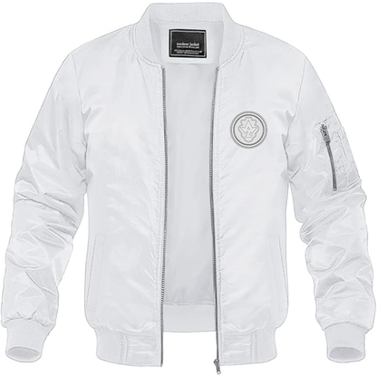Men's AWZ Logo  Lightweight Bomber Jacket Windbreaker Softshell Varsity Jacket Coat